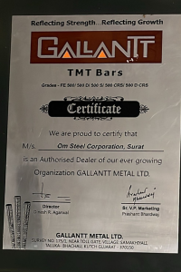 gallantt tmt certificate